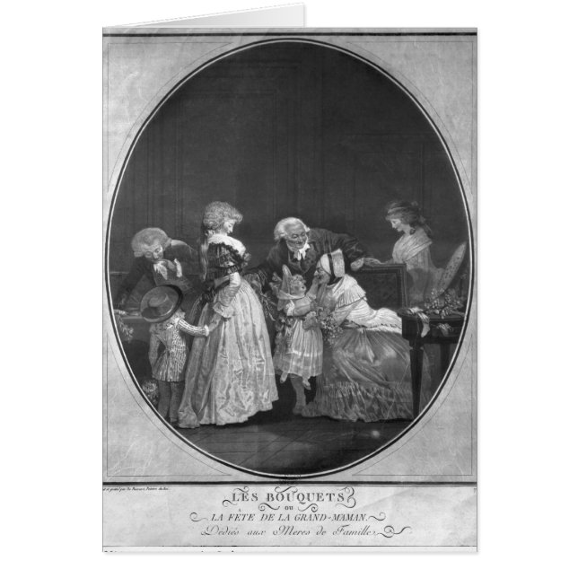 Des bouquets de fleurs ou célébrant grand-mère (Devant)