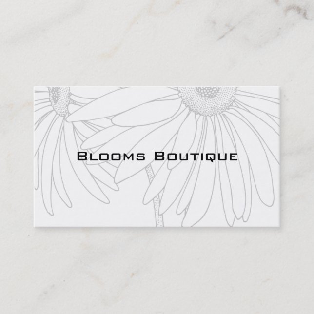 Des Cartes de visite Parfaits Pour Les Fleuristes (Devant)