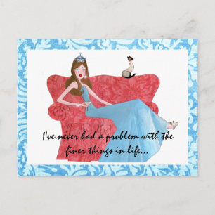 "Des choses plus fines dans la vie..." cartes post