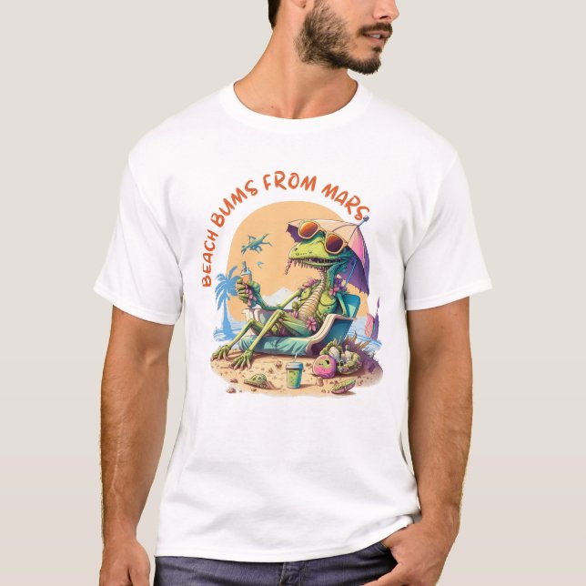 Des clochettes de plage de Mars. T-shirt Alien (Devant)