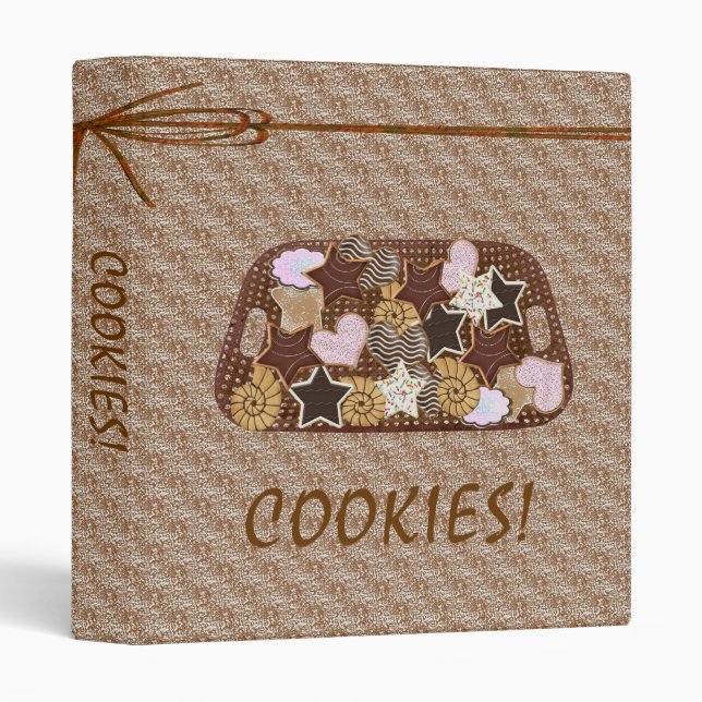 DES COOKIES ! Classeur de recette (Devant/Côté)