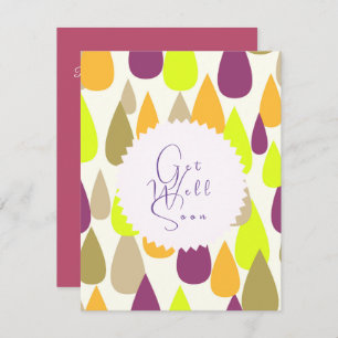 Des couleurs gaies gouttelettes design. carte de v