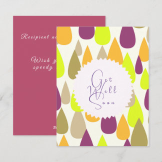 Des couleurs gaies gouttelettes design. carte de v