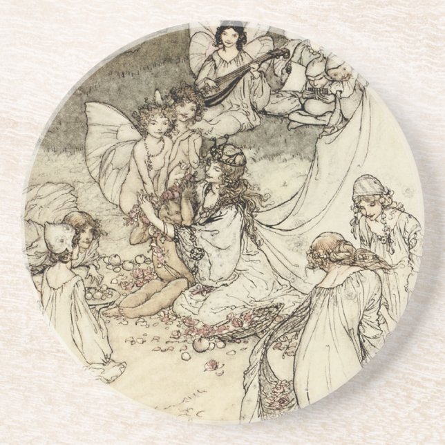 Des dessous de verre féeriques de grès de songe (Devant)