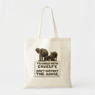 Des éléphants sont formés avec le sac fourre-tout
