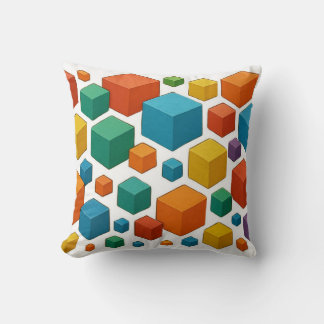Dés en abondance sur un coussin décoratif blanc