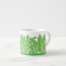 Des Feuilles de bananes sur un Espresso Mug