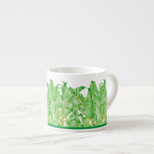 Des Feuilles de bananes sur un Espresso Mug (Devant droit)