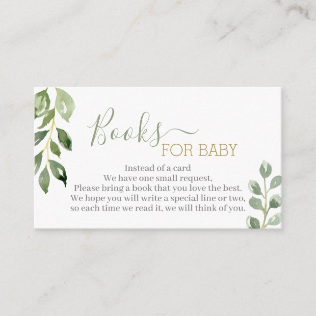 Des feuilles de verdure apportent une carte de liv (Devant)