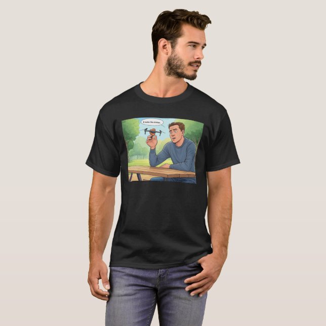 Des goûts comme des hommes de poulet noir T-shirt (Devant entier)