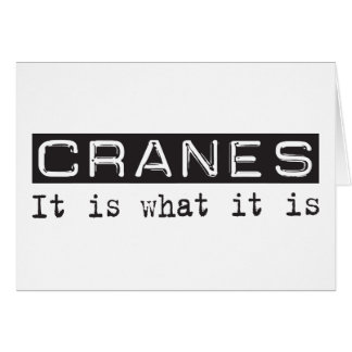 Des grues il est
