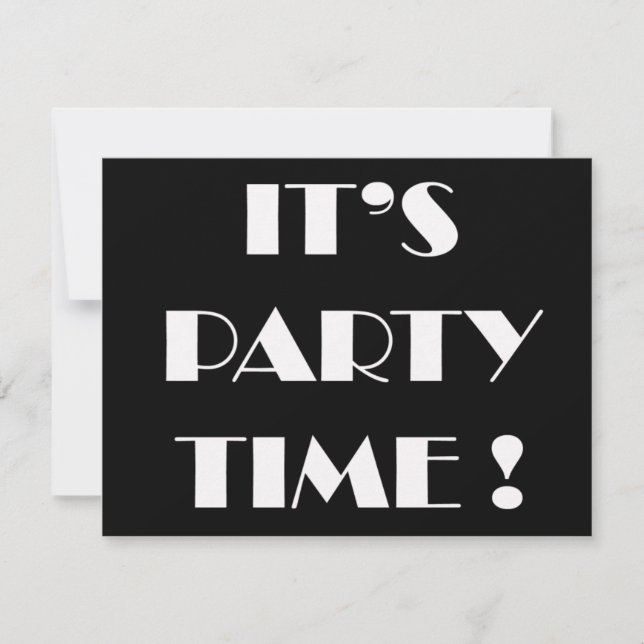 Des invitations "il est temps de partie" - (Devant)