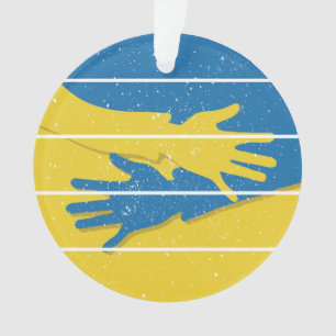 Des mains minimalistes pour soutenir l'Ukraine, sa