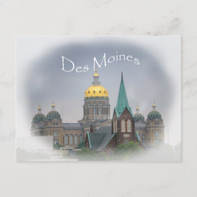 Des Moines Capitol Postcard (Front)