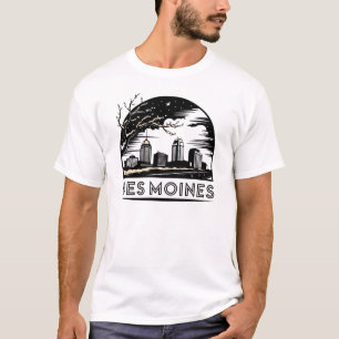 Des Moines City Iowa USA T-Shirt