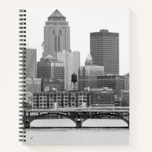 Des Moines in B&W Notebook