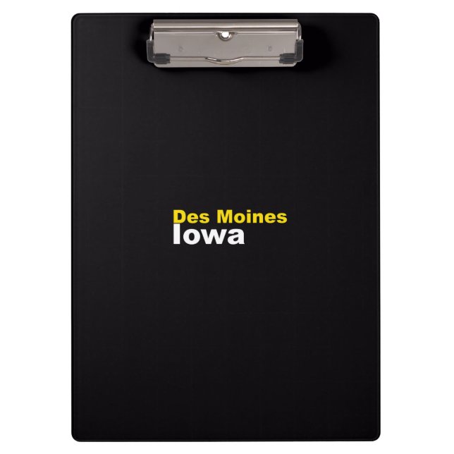 Des Moines, Iowa Clipboard (Front)
