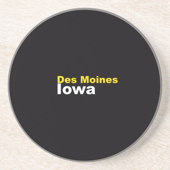 Des Moines, Iowa Coaster (Front)