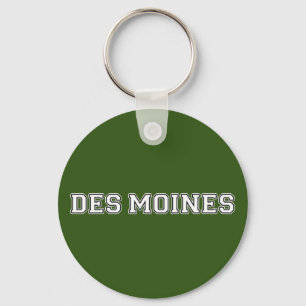 Des Moines Iowa Keychain