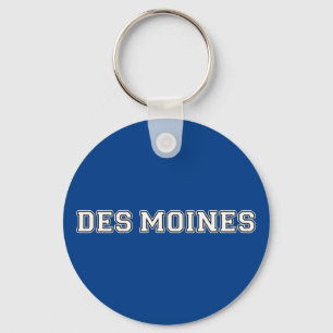 Des Moines Iowa Keychain