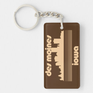 Des Moines,Iowa Keychain