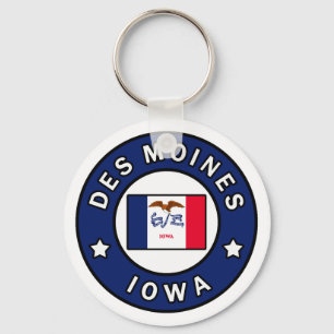 Des Moines Iowa Keychain