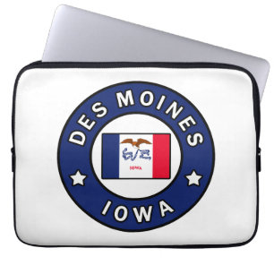 Des Moines Iowa Laptop Sleeve