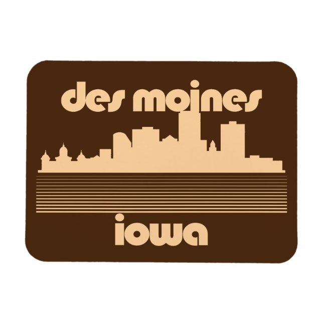 Des Moines,Iowa Magnet (Horizontal)