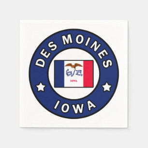 Des Moines Iowa Napkin