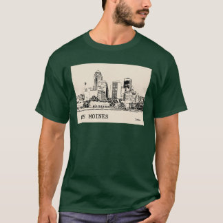 Des Moines Iowa Oversized T-Shirt