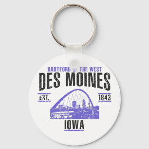 Des Moines Keychain