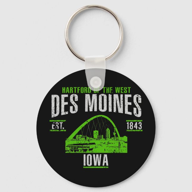 Des Moines Keychain (Front)