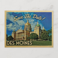 Des Moines Save The Date Iowa