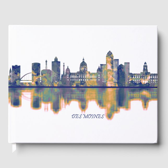 Des Moines Skyline Guest Book (Front)