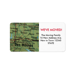 Des Moines We've Moved label