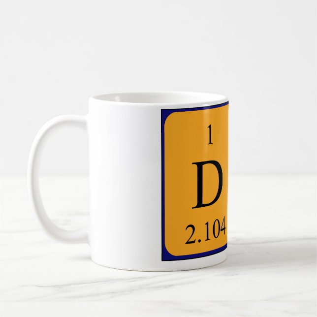 Des nom de table périodique mug (Gauche)