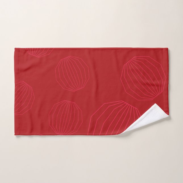 Des ornements de Noël simples, modernes et fluides (Serviette à main)