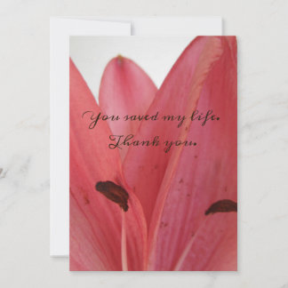 Des pétales roses plats que tu as sauvés ma carte 