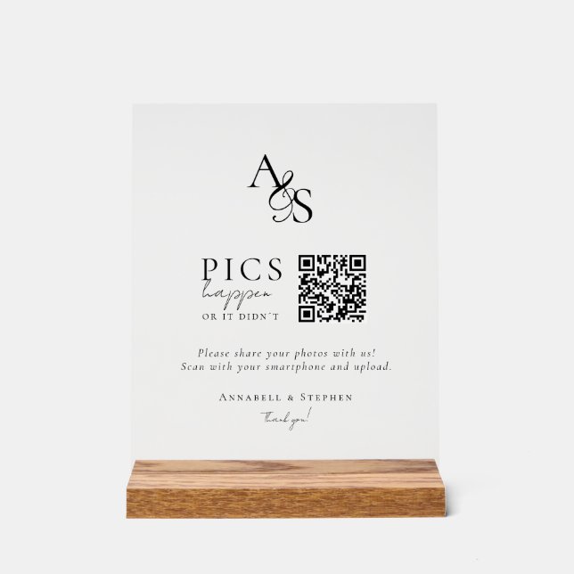 Des photos ! Photo, QR-Code, Mariage (Recto)