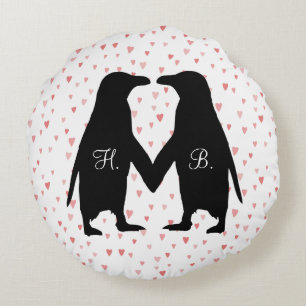 Des pingouins dans le coussin d'amour - ajoutez
