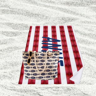 Des Rayures Dans La Serviette De Plage Abstraite