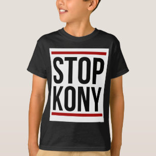 Des T-shirts "arrêtez Kony" (tee - shirt) et des