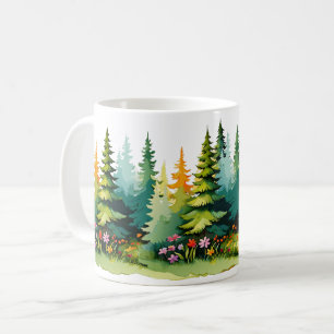 des tasses à thème nature ! Des forêts sereines