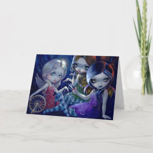"Des trois carte de voeux destins"