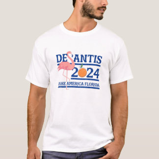 Desantis 2024 Make America Florida Flamingo T-Shirt