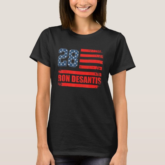 Desantis 2028 American Flag USA Flag 2 T-Shirt