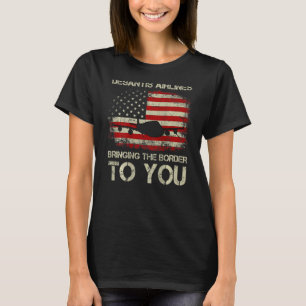 Desantis Airlines Bringing the Border to You Retro T-Shirt
