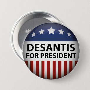 DeSantis For President 3 Inch Round Button