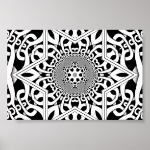 desaturated dubplate fractal poster