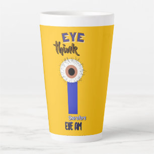 Descartes Eyes Latte Mug